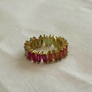 Rainbow Ring- New Without Tags